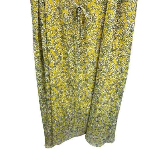 Who What Wear Yellow Chiffon Floral Summer Maxi Slip Dress, XL - Picture 5 of 12